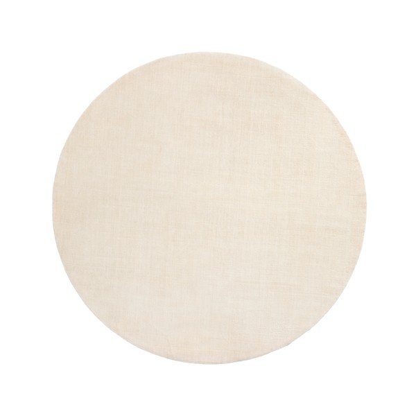 Kreminės spalvos apvalios formos kilimas ø 200 cm Empuries – Kave Home