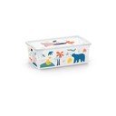 Baltos spalvos iš plastiko vaikiška daiktadėžė 34x19x12 cm C Box Style – KIS