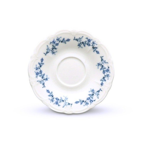 Baltos spalvos/mėlynos spalvos iš porceliano lėkštutė ø 12 cm Retro – BonBistro