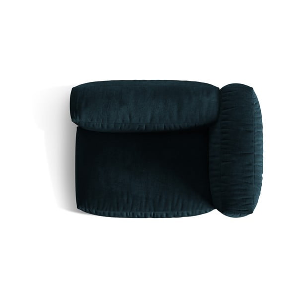 Tamsiai mėlynos spalvos iš velveto modulinė sofos dalis (su dešiniuoju kampu) Martina – Micadoni -image-4