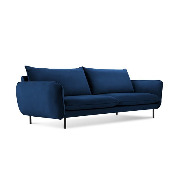 Mėlyna aksominė sofa 230 cm Vienna - Cosmopolitan Design