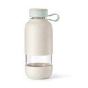 Kreminės spalvos iš stiklo  butelis Kelioninis buteliukas 500 ml To Go Organic – Lékué
