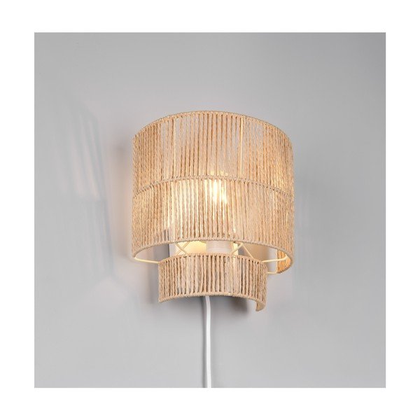 Natūralios spalvos sieninė lempa USB Satna – Reality-image-1