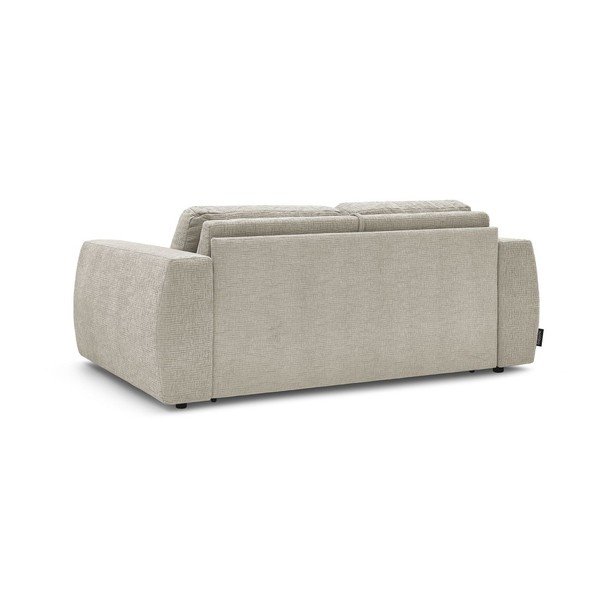 Smėlio spalvos sofa miegojimui/sulankstoma iš šenilinio audinio 240 cm Hugo – Bobochic Paris-image-4