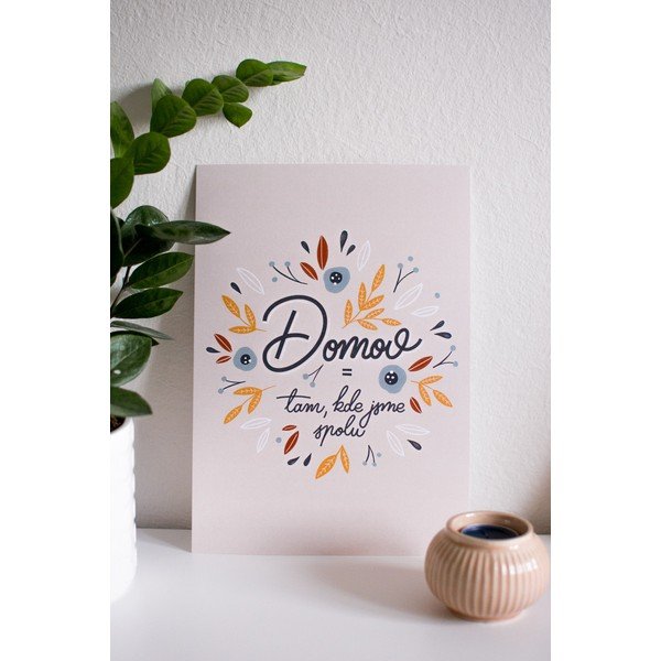 Plakatas Printintin Home, A4 formato-image-1