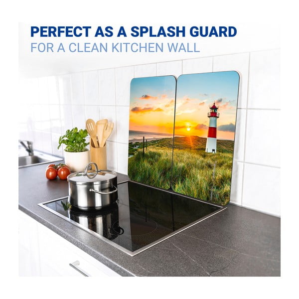 2 viryklių dangčiai iš grūdinto stiklo 52x30 cm Lighthouse - Maximex-image-4