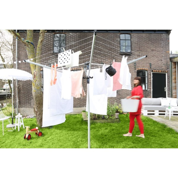 Sidabrinės spalvos sodo skalbinių džiovykla 50 m Lift-o-Matic Advance – Brabantia-image-3