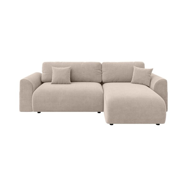 Sulankstoma kampinė sofa smėlio spalvos (kintama) Lorine – Ropez-image-2