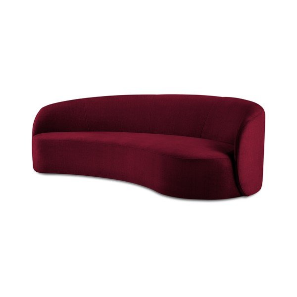Bordo spalvos sofa su dešiniuoju kampu Mazzini Sofas Debbie, 210 x 79 cm-image-2