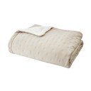 Iš sherpa vilnos dygsniuota lovatiesė kreminės spalvos 220x230 cm Cosy Nori – Catherine Lansfield