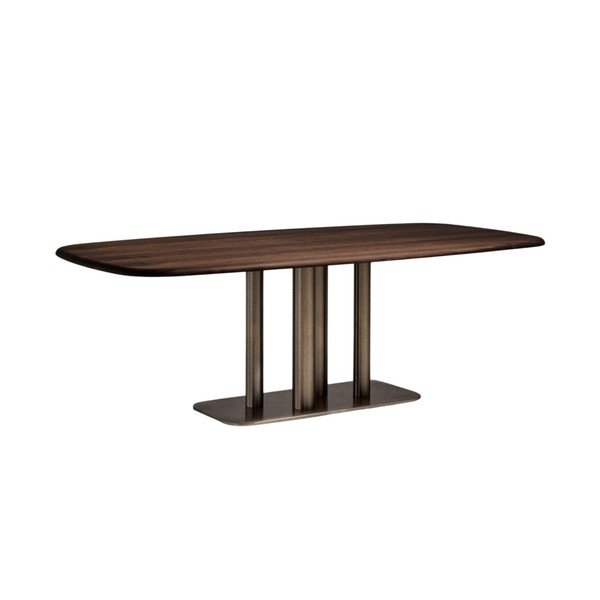 Valgomojo stalas iš riešutmedžio 110x220 cm Melvar – Kave Home