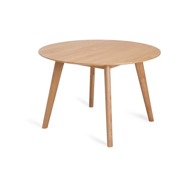 Ąžuolinis apvalus valgomojo stalas ø 115 cm Rho - Unique Furniture