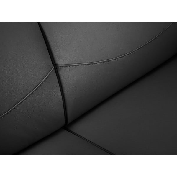Tamsiai pilka odinė sofa Windsor & Co Sofas Neso, 175 x 90 cm-image-1