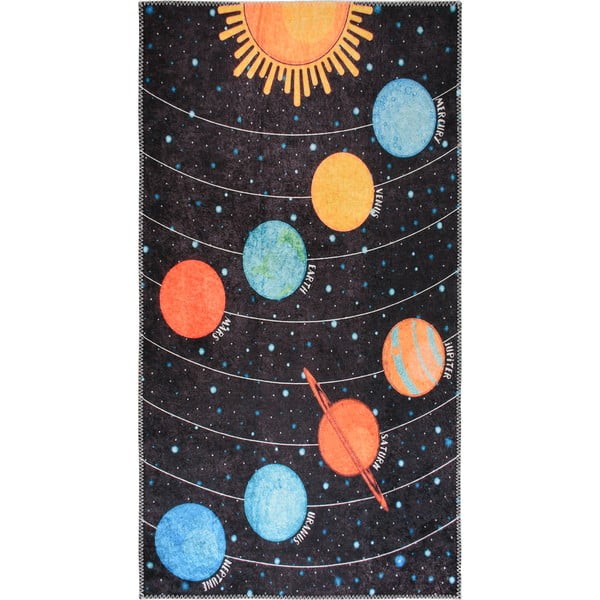 Skalbiamas vaikiškas žaidimų kilimas 120x180 cm Solar System – Vitaus