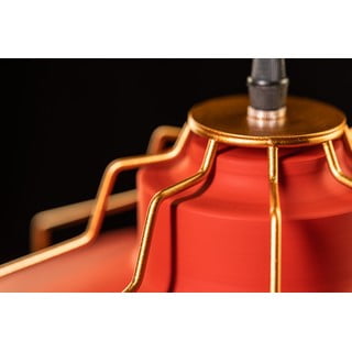 Kabantis šviestuvas raudonos spalvos ø 32 cm su metaliniu gaubtu Goa – GTV