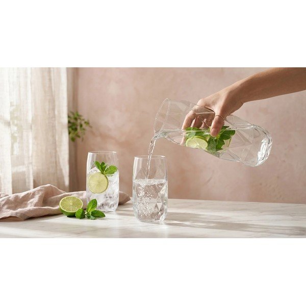 Iš borosilikatinio stiklo stiklinės 6 vnt. 400 ml Geo – Vialli Design-image-4