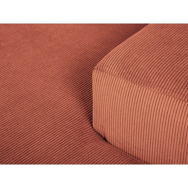Rožinė aksominė kampinė sofa Cosmopolitan Design Hobart, kampas dešinėje-image-1
