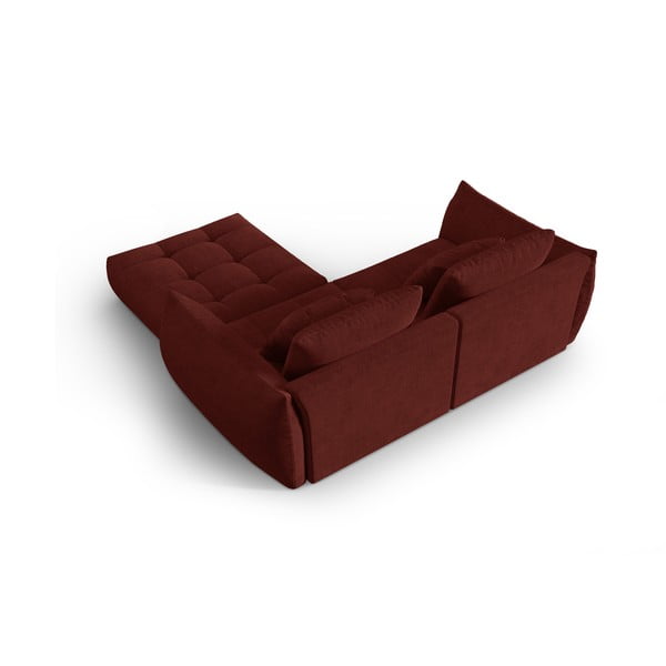 Kampinė sofa raudonos spalvos (kintama) Bloom – Micadoni Home-image-3