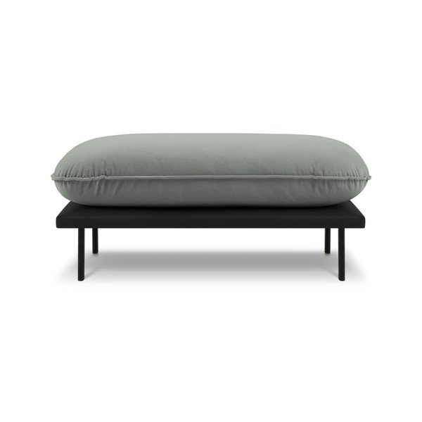 Iš velveto pufas pilkos spalvos Auguste – Interieurs 86-image-2