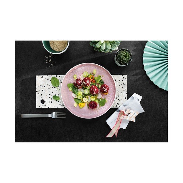 Baltos ir rausvos spalvos porceliano lėkštė Villeroy & Boch Blossom, ⌀ 24 cm-image-2