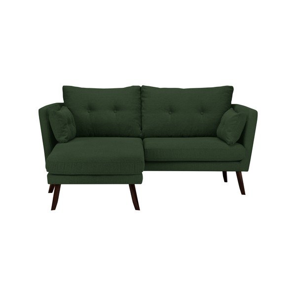 Žalia trivietė sofa "Mazzini Sofas Elena", su šezlongu kairiajame kampe-image-4