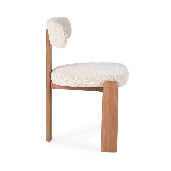 Kreminės spalvos iš audinio valgomojo kėdės 2 vnt. Nadia – MOME-image-3