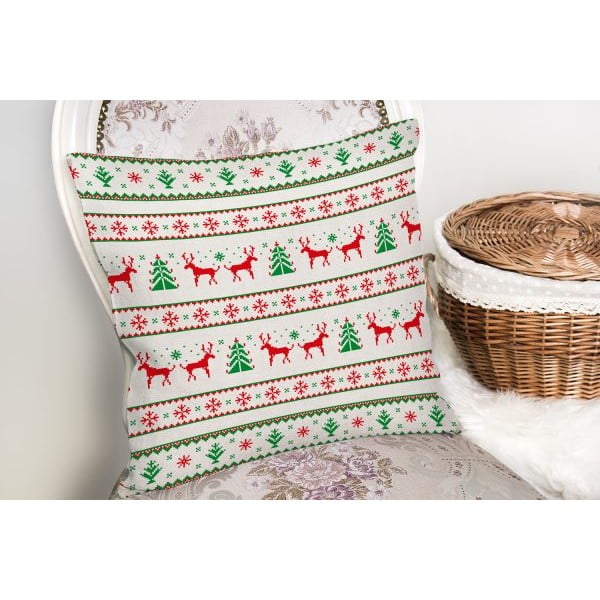 Dekoratyvinis pagalvės užvalkalas su Kalėdų motyvu 43x43 cm – Mila Home-image-1