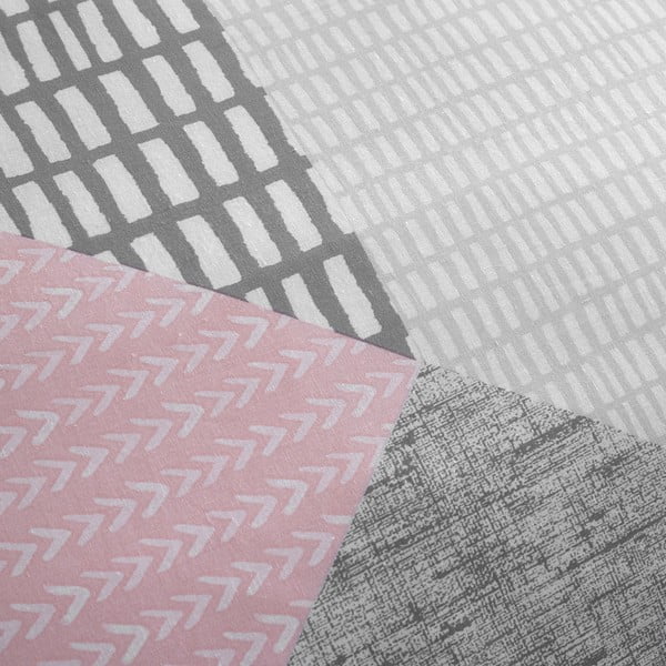 Rožinės spalvos viengulė patalynė 135x200 cm Larsson Geo – Catherine Lansfield-image-3
