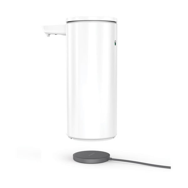 Automatinis iš metalo muilo dozatorius baltos spalvos 414 ml – simplehuman-image-4