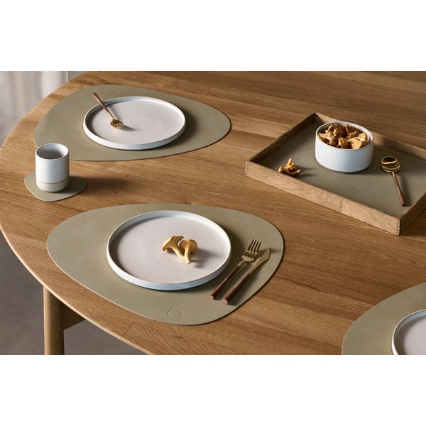 Iš eko odos padėkliukas 37x44 cm Curve L Nupo – LIND DNA-image-1