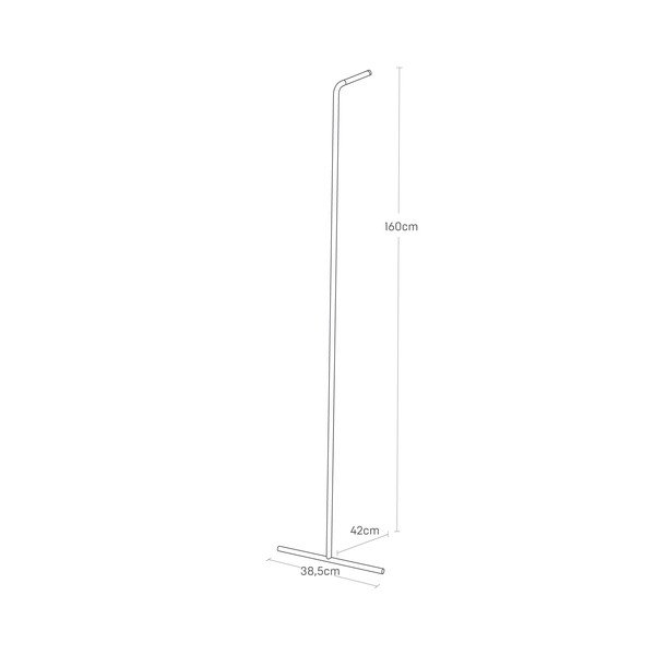 Iš metalo sieninė drabužių kabykla baltos spalvos Tower – YAMAZAKI-image-3
