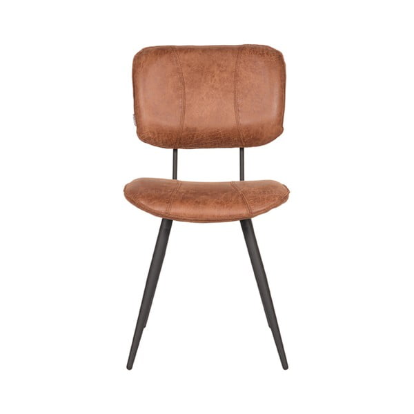 Valgomojo kėdės iš odos konjako rudos spalvos 2 vnt. Fos – LABEL51-image-2