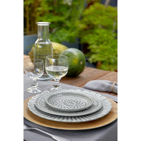 Pilka akmens masės lėkštė Costa Nova Cristal, ⌀ 28 cm-image-1