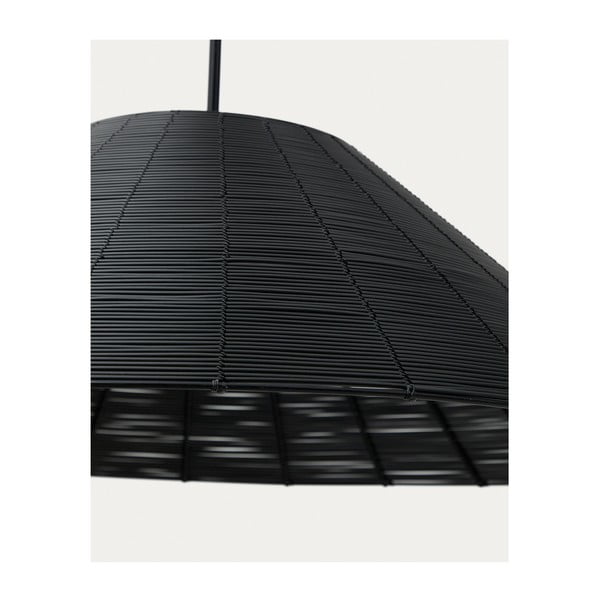 Juodos spalvos šviestuvo gaubtas ø 70 cm Saranella – Kave Home-image-3