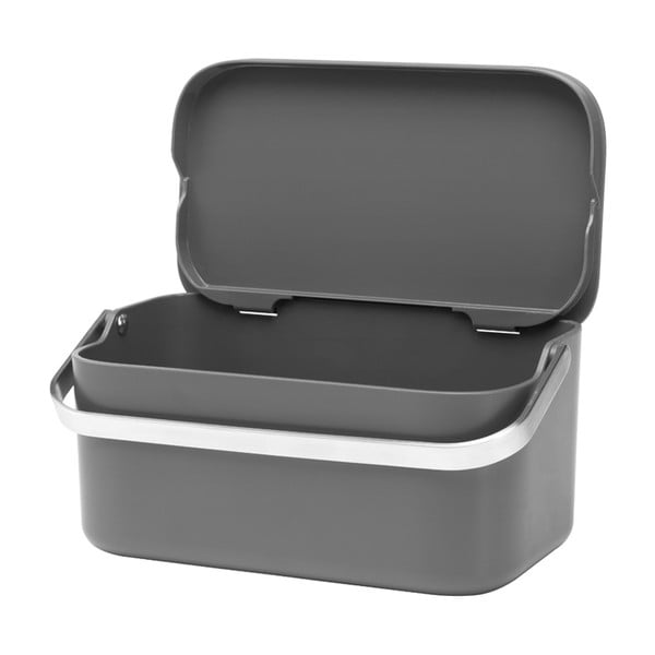 Maisto atliekų šiukšliadėžė tamsiai pilkos spalvos 1,8 l SinkSide – Brabantia