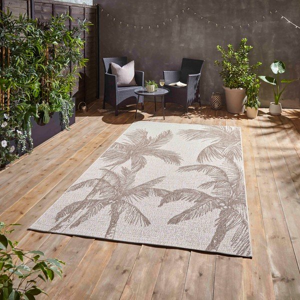 Lauko kilimas smėlio spalvos 160x220 cm Miami – Think Rugs-image-1
