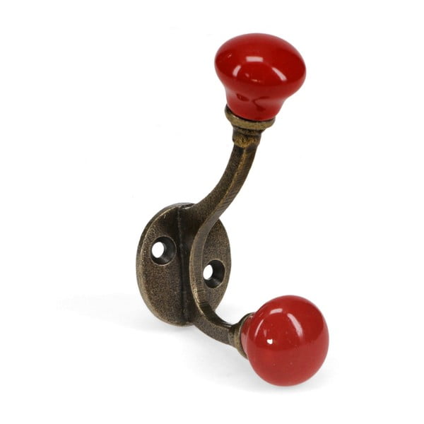 Raudonos spalvos iš metalo sieninė lentyna 3 cm – Rex London