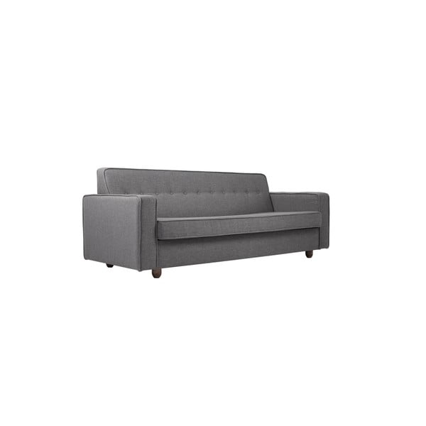 Pilkos spalvos "Custom Form Zugo" trijų vietų sofa-lova