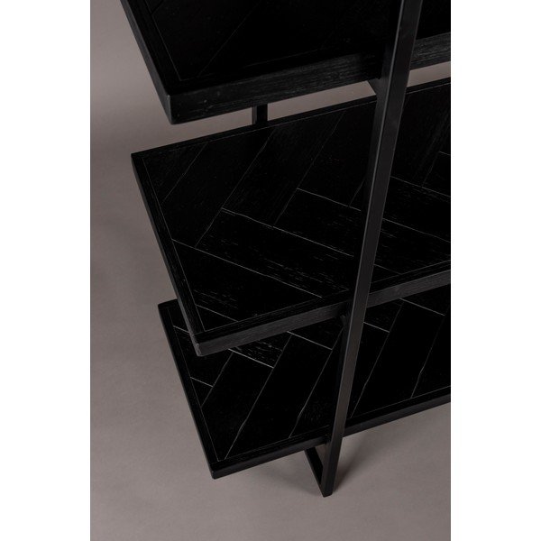 Juoda egzotinės medienos knygų spinta 140x146 cm Class - Dutchbone-image-1