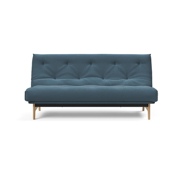 Mėlyna sofa-lova Inovacija Aslak Elegance Petrol, 92 x 200 cm