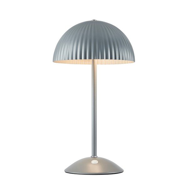 Pilkos spalvos iš metalo stalinis šviestuvas (aukštis 33,5 cm) Zin – Markslöjd
