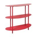Raudonos spalvos iš metalo pastatoma lentyna 90x82x28 cm Cool Retro – Leitmotiv