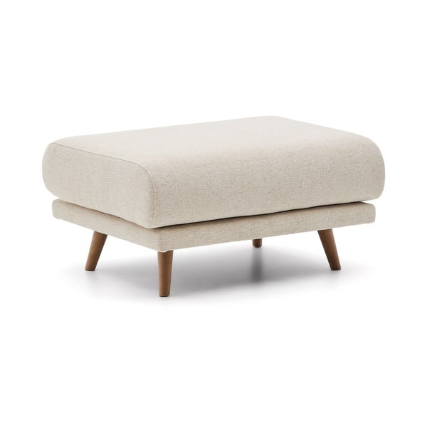 Smėlio spalvos iš šenilinio audinio taburetė Karin – Kave Home-image-2