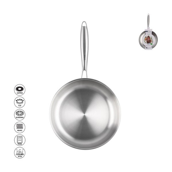 Keptuvė iš nerūdijančio plieno ø 24 cm Steela – Orion-image-3