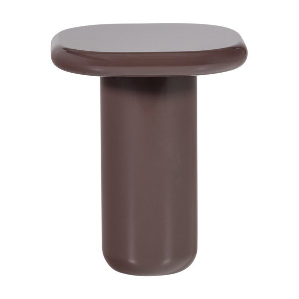 Blizgus šoninis stalas 50x50 cm Zava – WOOOD