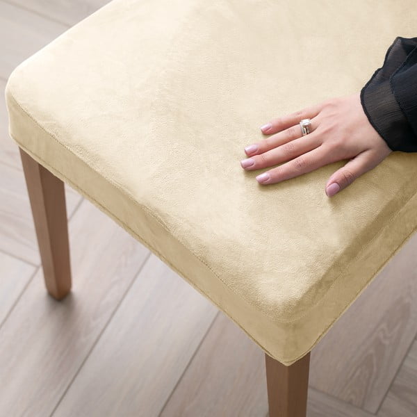 Smėlio spalvos įtempiamas kėdei baldų apmušalas 48 cm Sento – Restilo-image-1