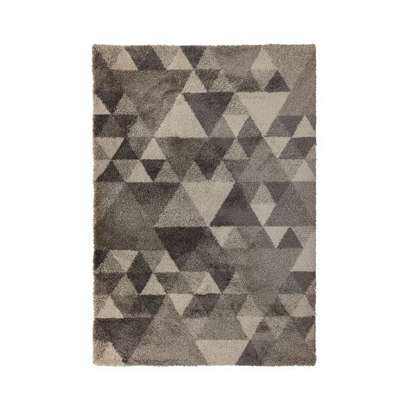 Pilkos ir smėlio spalvos kilimas Flair Rugs Nuru, 60 x 230 cm