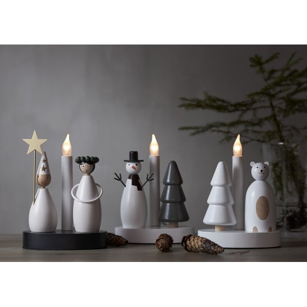 Šviečianti dekoracija juodos ir baltos spalvos su Kalėdų motyvu Christmas Joy – Star Trading-image-3