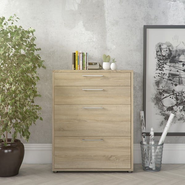 Stalčiai modulinei lentynų sistemai natūralios spalvos iš ąžuolo 84x105 cm Prima – Tvilum-image-1