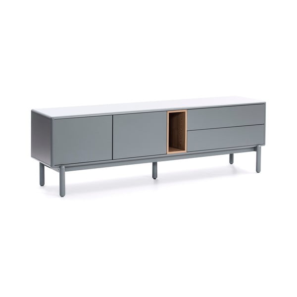TV spintelė mėlynos spalvos/pilkos spalvos 180x56 cm Corvo – Teulat-image-2